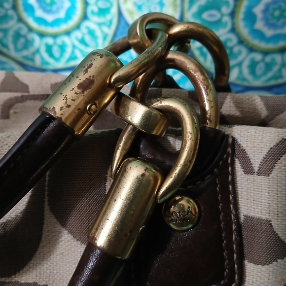 Coach Shoulder Bag - Kristin with Signature Monogram - Picture 11 of 13